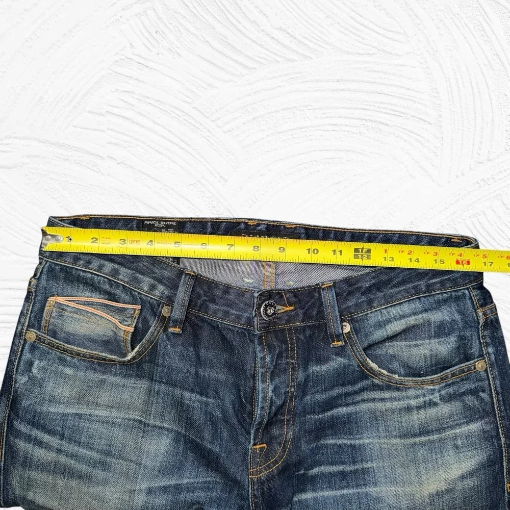 Cult Of Individuality Greaser Straight Japanese Selvedge Jeans Mens 32X33.5 Moto